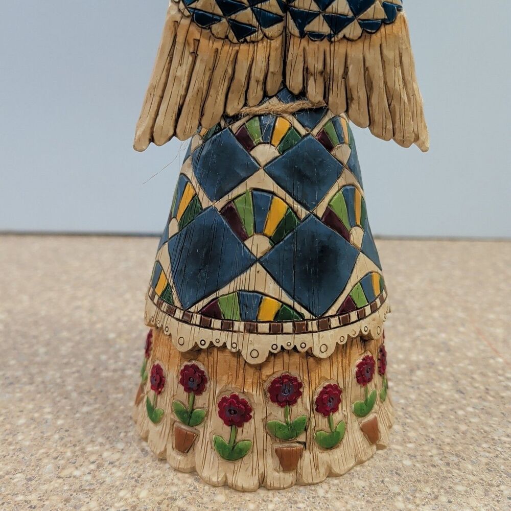 Vintage 2002 Jim Shore Heartwood Creek Angel Figurine #105170 Girl with Cat 8" - Picture 7 of 11